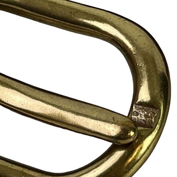 Fossil Womens Leather Brown Tan Gold Tone Buckle Adjustable 1.25" Wide x 26-32" - Picture 3 of 16